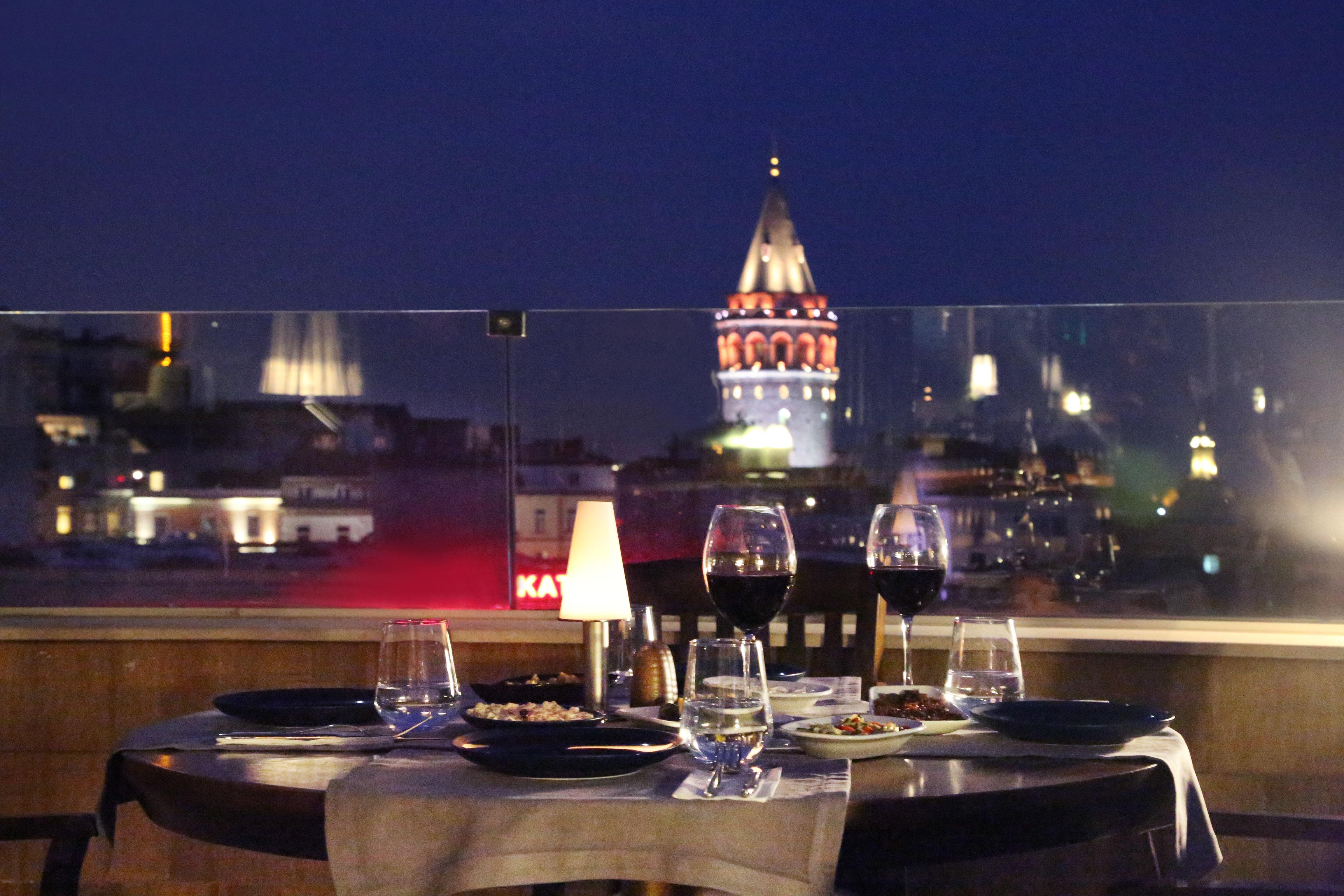 Daru Sultan Hotels Galata Stambuł Zewnętrze zdjęcie The view from the hotel